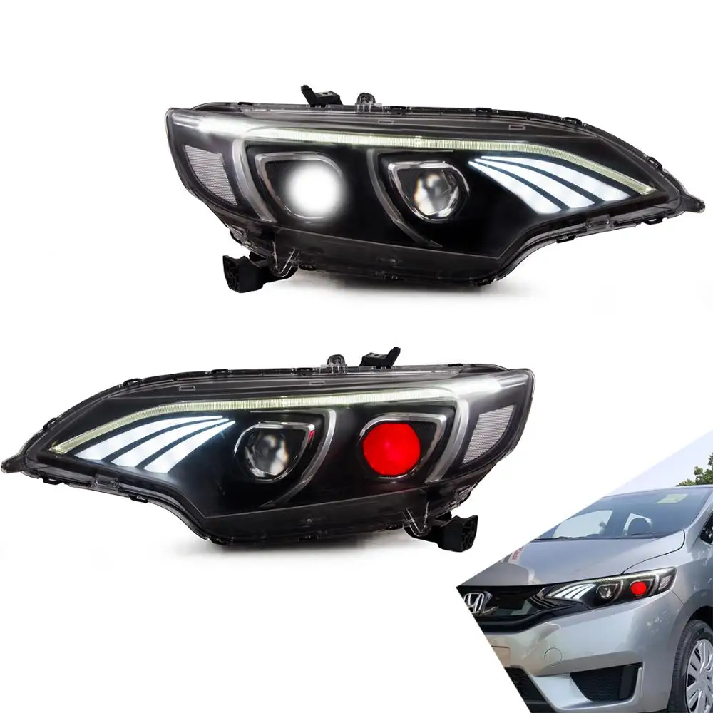 Headlamp Assembly for Hyundai Fit/Jazz 2014-UP with Benz Style DRL Flashing Moving Turn Signal Dual Beam Lens Car Accessories
Headlamp Assembly for Hyundai Fit/Jazz 2014-UP with Benz Style DRL Flashing Moving Turn Signal Dual Beam Lens Car Accessories