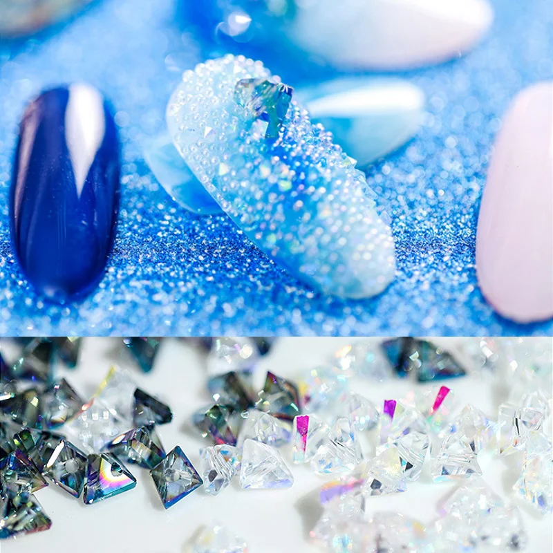 10 Pcs/Bag Nail Art Rhinestones Polyhedral Sharp Bottom Bling Holographic Colorful 3D Nail Decoration DIY Design Tool
10 Pcs/Bag Nail Art Rhinestones Polyhedral Sharp Bottom Bling Holographic Colorful 3D Nail Decoration DIY Design Tool