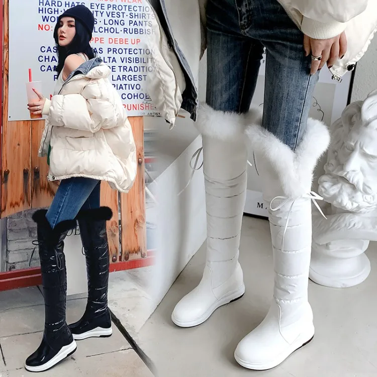 2019 Top Quality Rabbit Fur Socks Sock Down Boots Waterproof Women Shoes Woman zapatos de mujer Botas Flat Platform Mujer Sapato
2019 Top Quality Rabbit Fur Socks Sock Down Boots Waterproof Women Shoes Woman zapatos de mujer Botas Flat Platform Mujer Sapato