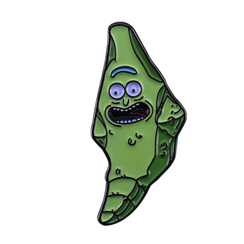 Funny Pickle Rick pin ladies children's jewelry Rick and Morty fans cartoon collection 
Funny Pickle Rick pin ladies children's jewelry Rick and Morty fans cartoon collection