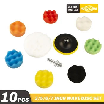 10Pcs Wave 3/5/6/7 inch Buffing Sponge Polishing Pad Hand Abrasive Tool Kit M10 M14 For Car Polisher
10Pcs Wave 3/5/6/7 inch Buffing Sponge Polishing Pad Hand Abrasive Tool Kit M10 M14 For Car Polisher