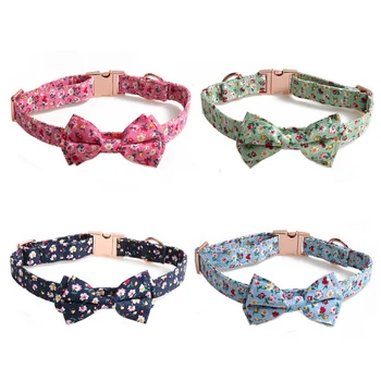 Summer Floral Dogs Collars Metal Button Adjustable Small Medium Dog Collar Cute Bowknot Pets Necklace Bow Tie Doggy Leash
Summer Floral Dogs Collars Metal Button Adjustable Small Medium Dog Collar Cute Bowknot Pets Necklace Bow Tie Doggy Leash