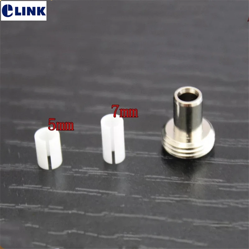 

10 set metal part + ceramic sleeve 5mm 7mm for VFL(visual fault locator) metal accessory ZrO2 free shipping ELINK red light part