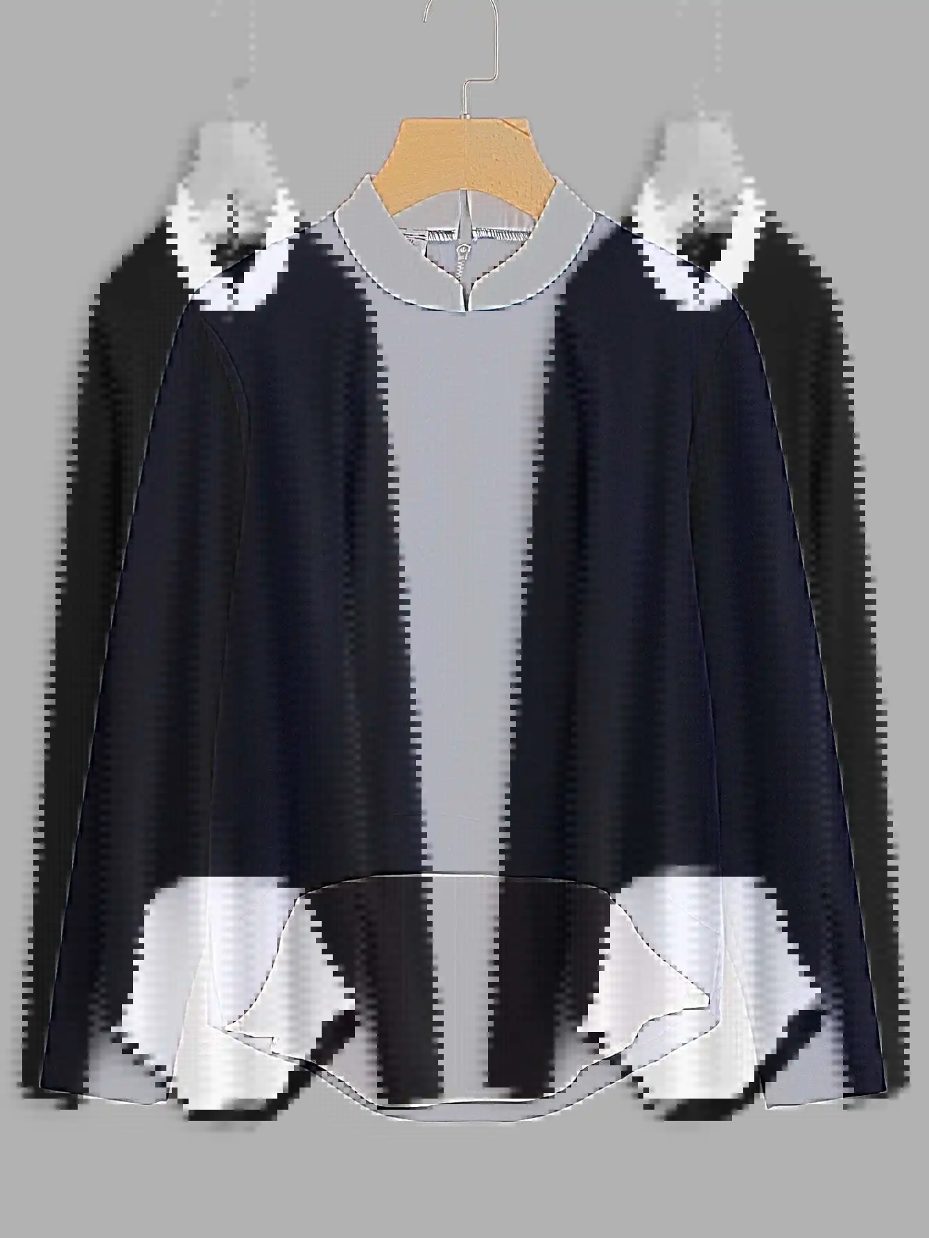 Western Style 2019 Autumn Clothing New Style Plus-sized WOMEN'S Dress Fat Mm Contrast Color Long Sleeve Mock Two-Piece Shirt
Western Style 2019 Autumn Clothing New Style Plus-sized WOMEN'S Dress Fat Mm Contrast Color Long Sleeve Mock Two-Piece Shirt