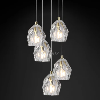 ZISIZ Modern LED Glass Chandelier Lighting Large Stair Hanging Lights Cristal Lamps for Living Dining Room Staircase Hotel Deco
ZISIZ Modern LED Glass Chandelier Lighting Large Stair Hanging Lights Cristal Lamps for Living Dining Room Staircase Hotel Deco