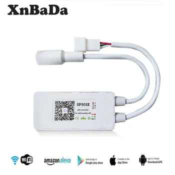 SP501E Wifi Controller For WS2811 WS2812B Addressable RGB Led Strip Light Alexa Smart SPI Voice APP Control Android DC5-24V
SP501E Wifi Controller For WS2811 WS2812B Addressable RGB Led Strip Light Alexa Smart SPI Voice APP Control Android DC5-24V