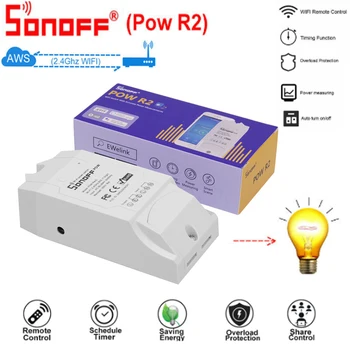 SONOFF POW R2 16A Wifi Switch Controller Time Power Consumption Monitor Measurement For Smart Home IFTTT EWeLink Alexa Google
SONOFF POW R2 16A Wifi Switch Controller Time Power Consumption Monitor Measurement For Smart Home IFTTT EWeLink Alexa Google