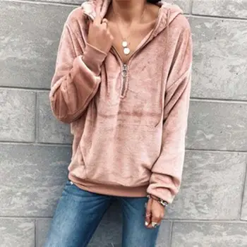 2019 Autumn Winter Sweatshirt Women Plush Hoodies Female Hoodie Sweatshirt Warm Zipper Hoody Ladies Hooded Sweatshirt Pink
2019 Autumn Winter Sweatshirt Women Plush Hoodies Female Hoodie Sweatshirt Warm Zipper Hoody Ladies Hooded Sweatshirt Pink