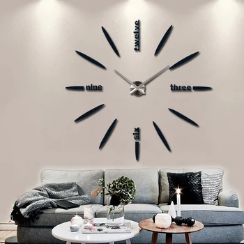 DIY wall clock Large frameless wall clock Modern design watch Clock home living room Bedroom Decoration Gift
DIY wall clock Large frameless wall clock Modern design watch Clock home living room Bedroom Decoration Gift