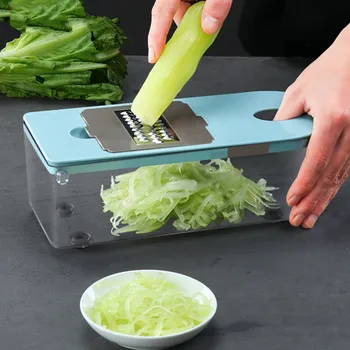 Manual Vegetable Cutter Satianless Steel Blades Multifunctional Food Cutter Kitchen Appliances Blue Manual Food Chooper Slicer
Manual Vegetable Cutter Satianless Steel Blades Multifunctional Food Cutter Kitchen Appliances Blue Manual Food Chooper Slicer