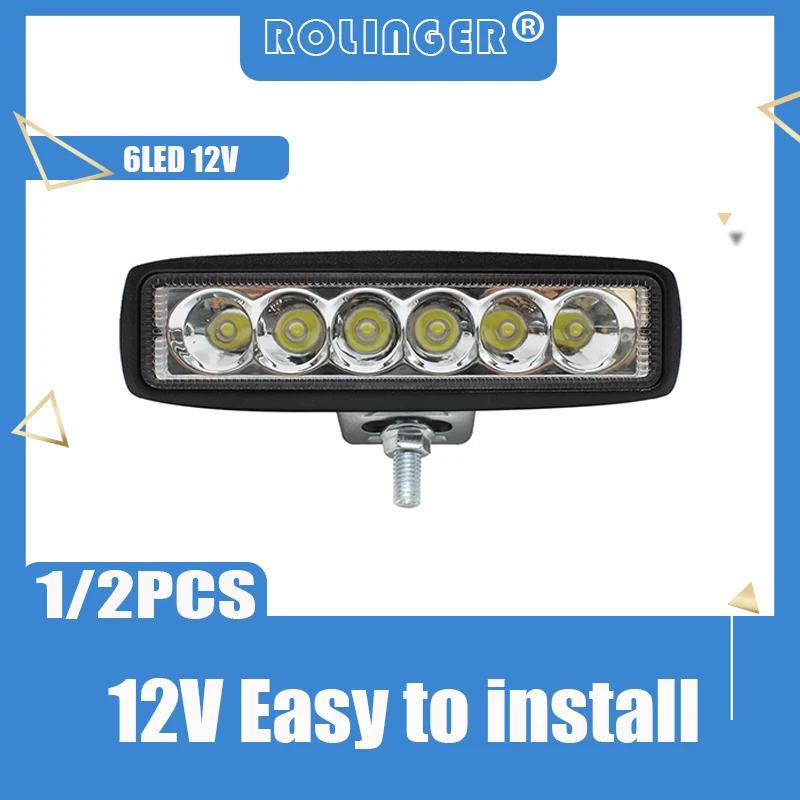 6 Inch 18W LED Work Light LED Light Bar Led light Single Row Spotlight SUV ATV Fog light Off Road
6 Inch 18W LED Work Light LED Light Bar Led light Single Row Spotlight SUV ATV Fog light Off Road