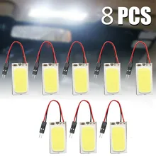 8Pcs 48SMD 12 V 4w COB White Panel LED T10 Car Interior Panel Light Dome Lamp Bulbs Car Panel Lamp
8Pcs 48SMD 12 V 4w COB White Panel LED T10 Car Interior Panel Light Dome Lamp Bulbs Car Panel Lamp