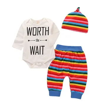 Children's rainbow stripe clothes Cute Korean version wild clothes children's wear Creative design Best gift for kids
Children's rainbow stripe clothes Cute Korean version wild clothes children's wear Creative design Best gift for kids