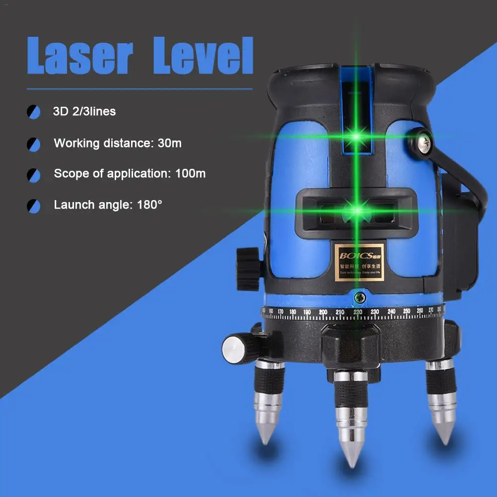 Laser Level 3D 2 /3 Lines Vertical And Horizontal High Precision Automatic Self Leveling 360 Degree Rotary Cross Green Beam
Laser Level 3D 2 /3 Lines Vertical And Horizontal High Precision Automatic Self Leveling 360 Degree Rotary Cross Green Beam