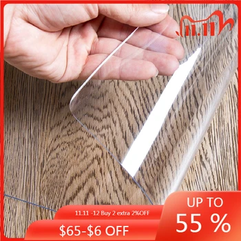 Waterproof Transparent PVC Table Cover Soft Plastic Glass Tablecloth Coffee Mat Crystal Plate Anti-scalding Oil-proof
Waterproof Transparent PVC Table Cover Soft Plastic Glass Tablecloth Coffee Mat Crystal Plate Anti-scalding Oil-proof