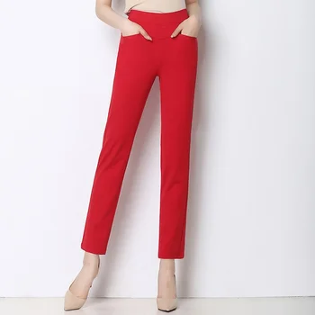 women casual pants female high waist stretch straight trousers 175
women casual pants female high waist stretch straight trousers 175