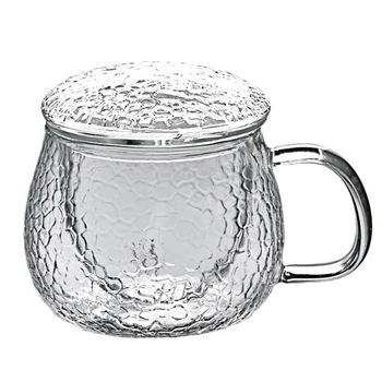 Hand Blown Heat Resistant Glass Tea Cup With Lid And Infuser Borosilicate Glass Tea Cup Innovative Tea Bottle With Filter-430Ml
Hand Blown Heat Resistant Glass Tea Cup With Lid And Infuser Borosilicate Glass Tea Cup Innovative Tea Bottle With Filter-430Ml