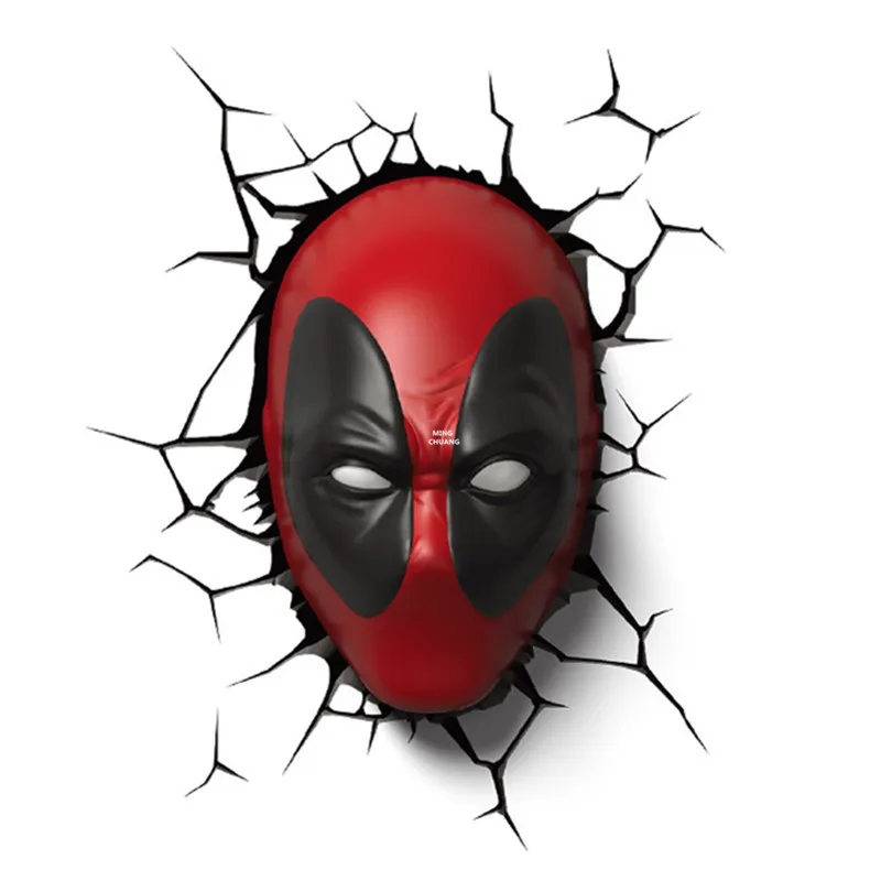 10" The Avengers Deadpool Creative Mask 3D Wall Lamp Night light With LED Light Holiday Gift PC Action Figure Toy BOX 25CM V750
10" The Avengers Deadpool Creative Mask 3D Wall Lamp Night light With LED Light Holiday Gift PC Action Figure Toy BOX 25CM V750