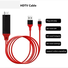 1.8 m hdmi cabo para relâmpago micro usb para hdmi adaptador conversor cabo av hd tv para ios para iphone ipad para mhl telefone android(China)