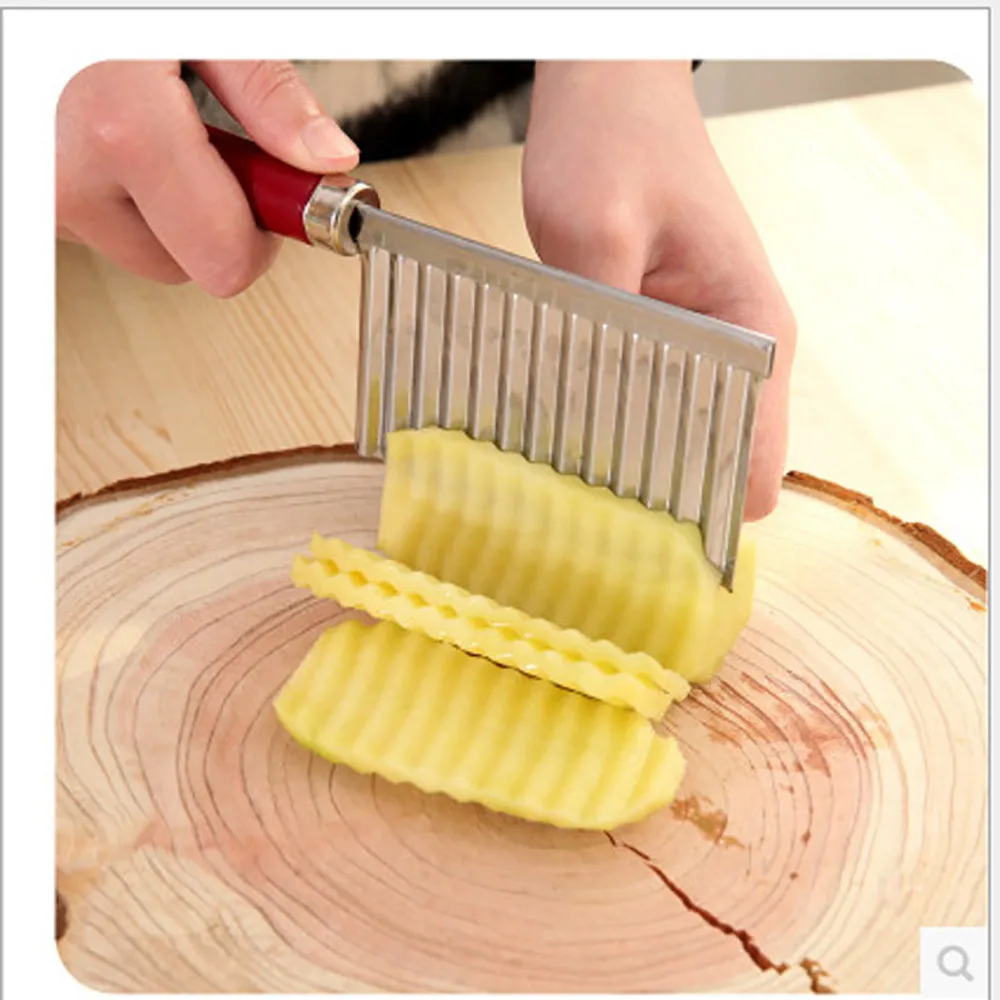 

Potato Wavy Edged Making Tool Stainless Steel Kitchen Cutting Models Gadget Vegetable Fruit Slicer Cutting Cooking Accessories