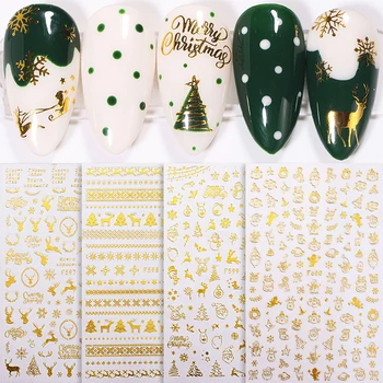 1 Sheet 3D Nail Sticker Christmas Bronzing Nail Art Stickers Winter Glitter Snowflower Slider Decals Decorations
1 Sheet 3D Nail Sticker Christmas Bronzing Nail Art Stickers Winter Glitter Snowflower Slider Decals Decorations