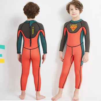 2.5MM SCR Long Sleeve wetsuit Kids Warm one-piece children's swimwear Superman print Boy Surfing Suit snorkeling swimsuit 
2.5MM SCR Long Sleeve wetsuit Kids Warm one-piece children's swimwear Superman print Boy Surfing Suit snorkeling swimsuit