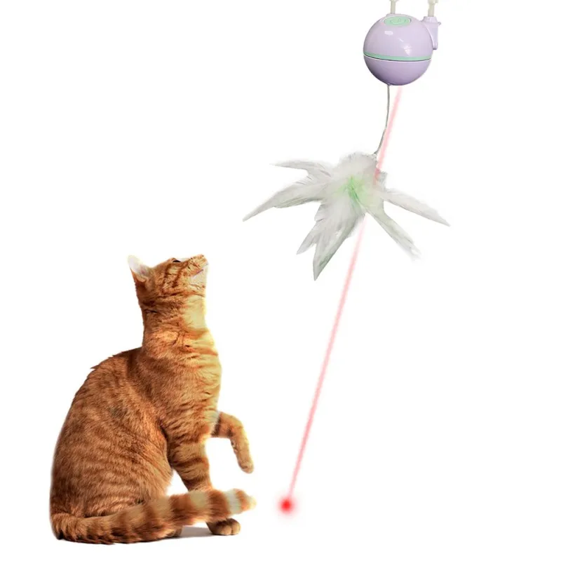 Automatic Feather Lifting Laser Electronic Motion Cat Toy Automatic Rotating Rod Feather Cat Teasing Environmentally Toy Pro
Automatic Feather Lifting Laser Electronic Motion Cat Toy Automatic Rotating Rod Feather Cat Teasing Environmentally Toy Pro