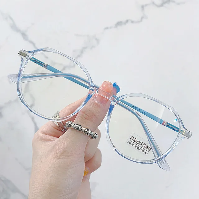 6 Colors Polygonal Irregular Round Anti-blue Light Glasses Can be Equipped With Myopia Anti-blue Glasses Unisex Clear Glasses 
6 Colors Polygonal Irregular Round Anti-blue Light Glasses Can be Equipped With Myopia Anti-blue Glasses Unisex Clear Glasses