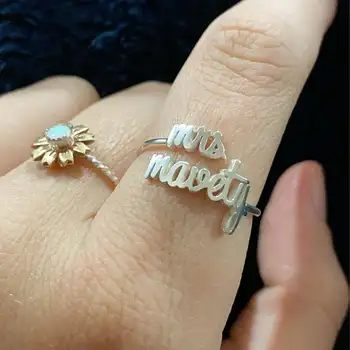 Custom Double Name Rings Stainless Steel Adjustable Personlized Women Rings Unique Jewelry Wedding Rings girl Gift Mom Gift 
Custom Double Name Rings Stainless Steel Adjustable Personlized Women Rings Unique Jewelry Wedding Rings girl Gift Mom Gift