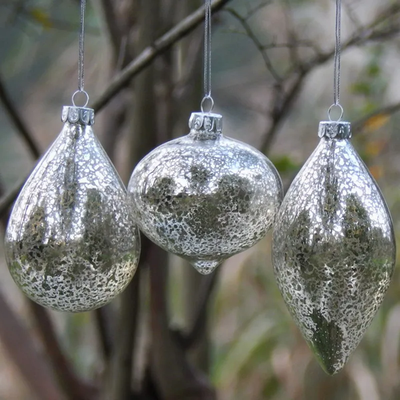 12pcs/pack Different Shape Inner Ground Silver Craft Glass Pendant Christmas Day Decorative Drop Onion Cone Hanging Ornament
12pcs/pack Different Shape Inner Ground Silver Craft Glass Pendant Christmas Day Decorative Drop Onion Cone Hanging Ornament