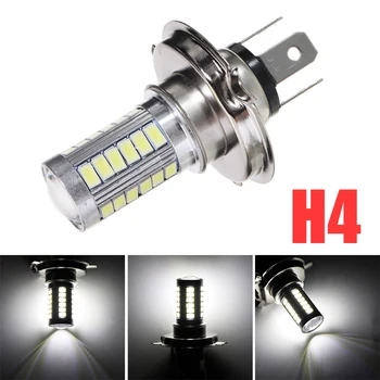 

1pcs Universal External Light H4 5630 33LED 12V High Brightness Car Fog Light Headlight Bulb White Head Lamps Bulb HeadLamp