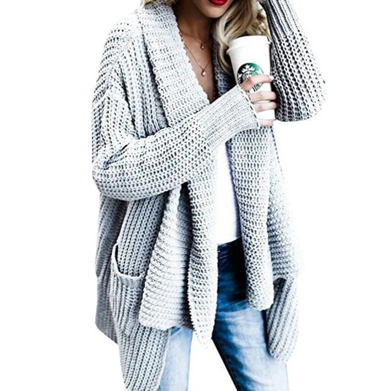2019 autumn and winter new European and American loose long-sleeved multi-color large size double bag cardigan sweater coat
2019 autumn and winter new European and American loose long-sleeved multi-color large size double bag cardigan sweater coat