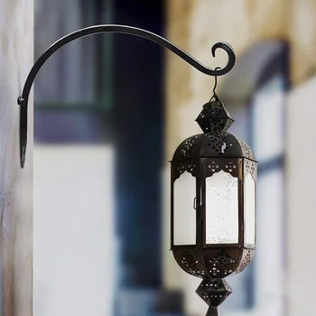 2pcs Wrought Iron Wall Hangers Garden Balcony Wall-Mounted Hanging Lantern Hanger Plant Flower Pot Rust-Proof Hooks
2pcs Wrought Iron Wall Hangers Garden Balcony Wall-Mounted Hanging Lantern Hanger Plant Flower Pot Rust-Proof Hooks
