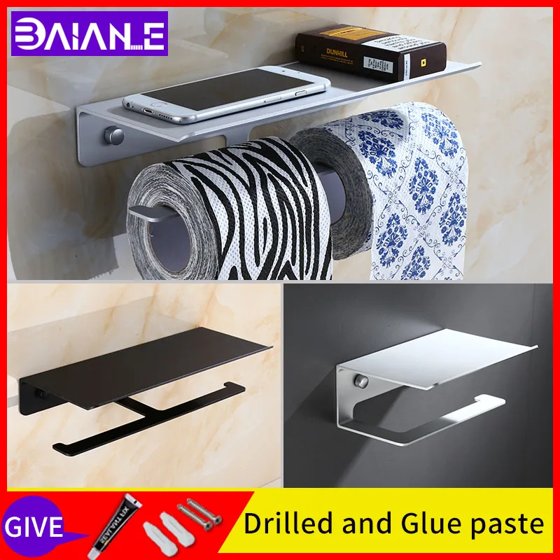 bathroom paper holders black wall mounted roll paper towel screw free installation dispenser home dual use mobile phone rack
bathroom paper holders black wall mounted roll paper towel screw free installation dispenser home dual use mobile phone rack