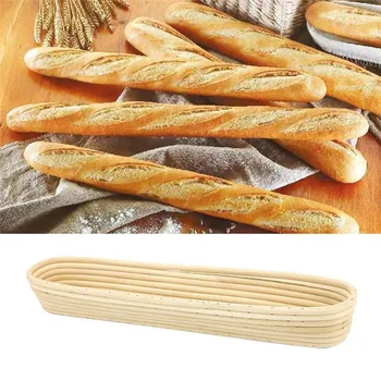 VOGVIGO Baguette Shape Handmade Rattan Basket Dough Banneton Brotform Bread Proofing Proving Fermentation Kitchen Baskets 
VOGVIGO Baguette Shape Handmade Rattan Basket Dough Banneton Brotform Bread Proofing Proving Fermentation Kitchen Baskets