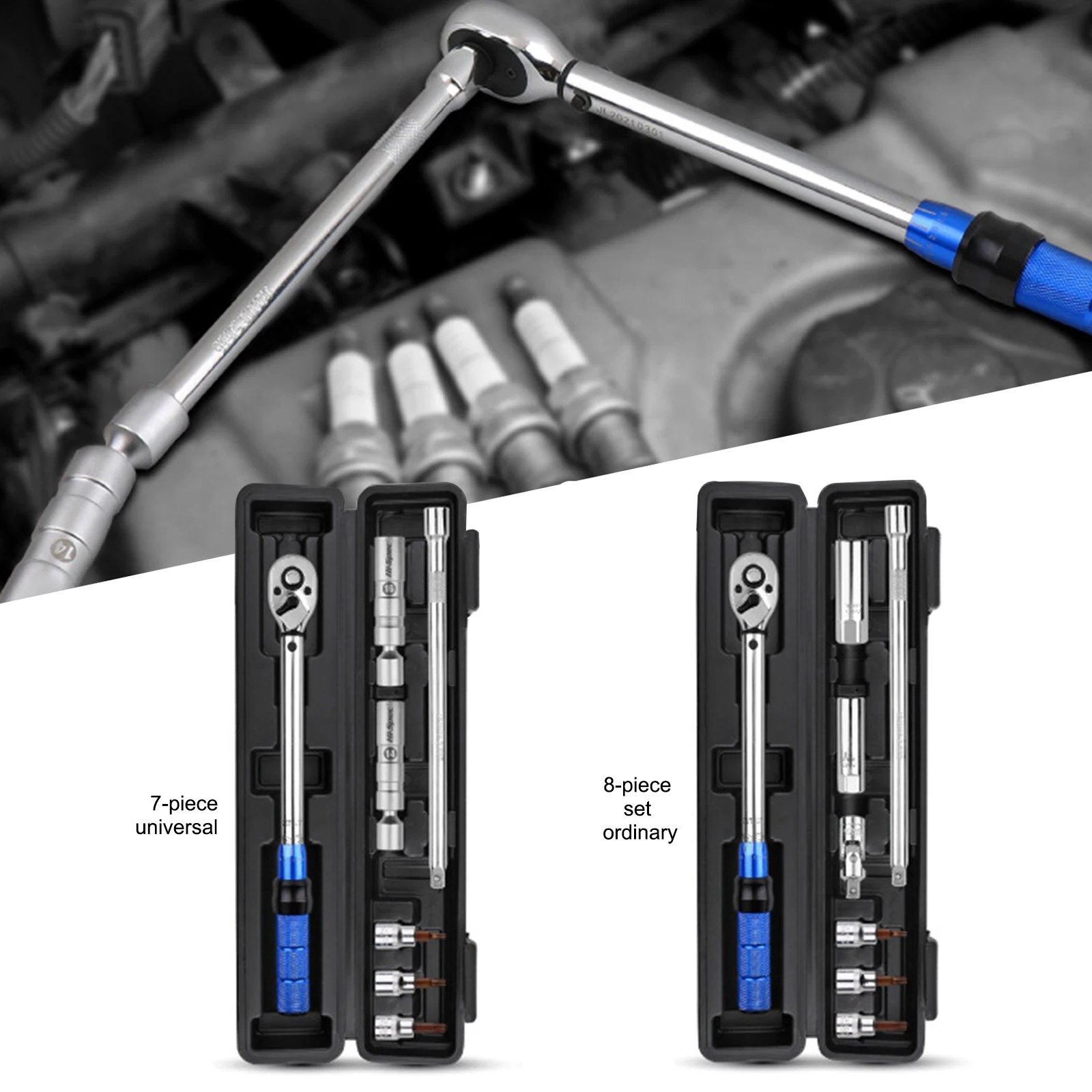 7/8 Pcs Torque Wrench 10-60Nm Spark Plug Socket 3.8''Ultra-thin Magnetic Car Special Removal Tools Mechanical Workshop Tools
7/8 Pcs Torque Wrench 10-60Nm Spark Plug Socket 3.8''Ultra-thin Magnetic Car Special Removal Tools Mechanical Workshop Tools