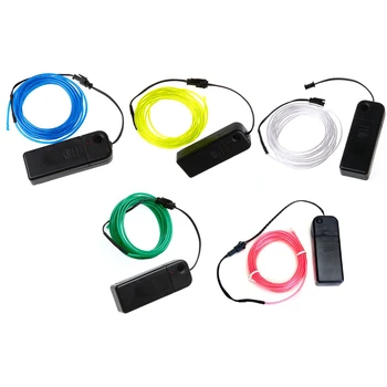 

Neon Glowing Electroluminescent Wire (El Wire) with Battery Pack Controller (Pink,3M)