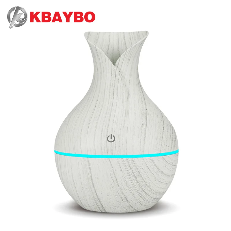 KBAYBO 130ml USB mini electric humidifier aroma diffuser ultrasonic wood grain air humidifier with 7 color LED light for home
KBAYBO 130ml USB mini electric humidifier aroma diffuser ultrasonic wood grain air humidifier with 7 color LED light for home