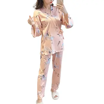 Women Long Cotton Pajamas Set Autumn Cartoon Print Long Sleeve Turndown Collar V-Neck Sexy Pajamas For Women Home Suit Plus Size
Women Long Cotton Pajamas Set Autumn Cartoon Print Long Sleeve Turndown Collar V-Neck Sexy Pajamas For Women Home Suit Plus Size