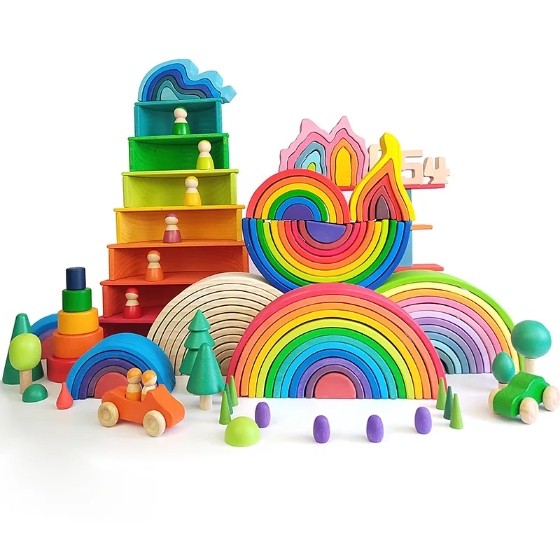 QWZ Big Wooden Rainbow Building Blocks Wooden Balls Plate Figures Rainbow Stacking Blocks Montessori Soft Warm Color Blocks Toy
QWZ Big Wooden Rainbow Building Blocks Wooden Balls Plate Figures Rainbow Stacking Blocks Montessori Soft Warm Color Blocks Toy