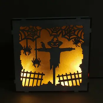 Wooden Halloween LED Light Pendant Square Laser Hollow Pumpkin Man Spider Net Light Three-dimensional Decoration Ornament
Wooden Halloween LED Light Pendant Square Laser Hollow Pumpkin Man Spider Net Light Three-dimensional Decoration Ornament