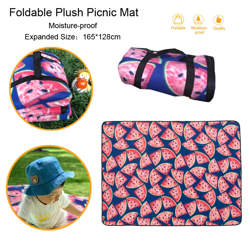 165*128cm Large Plush Picnic Mat Foldable Yoga Mat Outdoor Camping Mattress Beach Blanket Sleeping Pad Moisture Proof &Portable 
165*128cm Large Plush Picnic Mat Foldable Yoga Mat Outdoor Camping Mattress Beach Blanket Sleeping Pad Moisture Proof &Portable