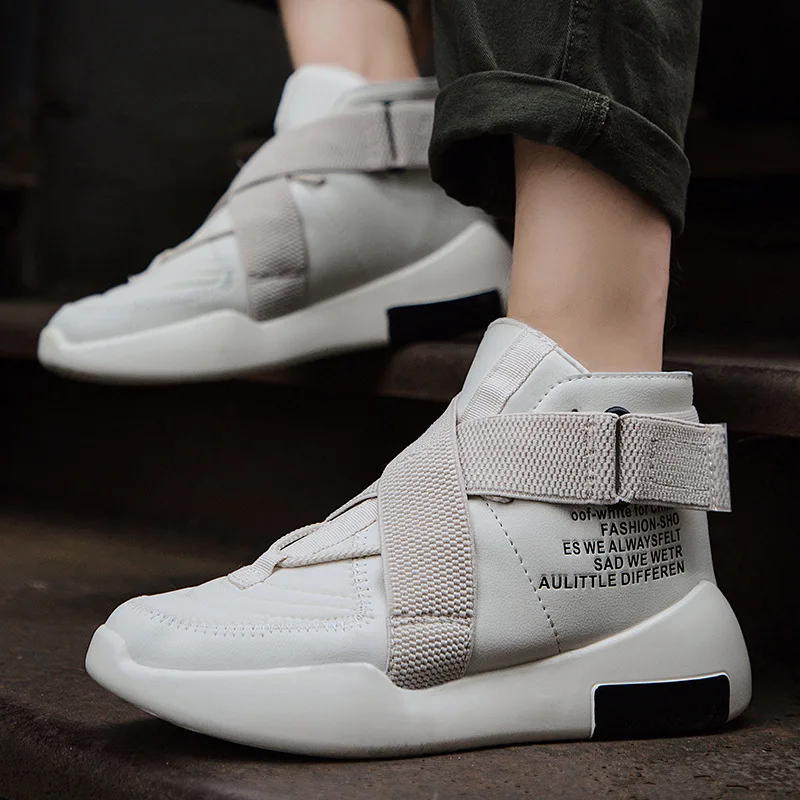 Blast Wave Quality MEN'S Flat Shoes Hight-top 2019 New Style Cool Foot Covering Velcro Trendy Shoes Casual Leather Boot Paragrap
Blast Wave Quality MEN'S Flat Shoes Hight-top 2019 New Style Cool Foot Covering Velcro Trendy Shoes Casual Leather Boot Paragrap