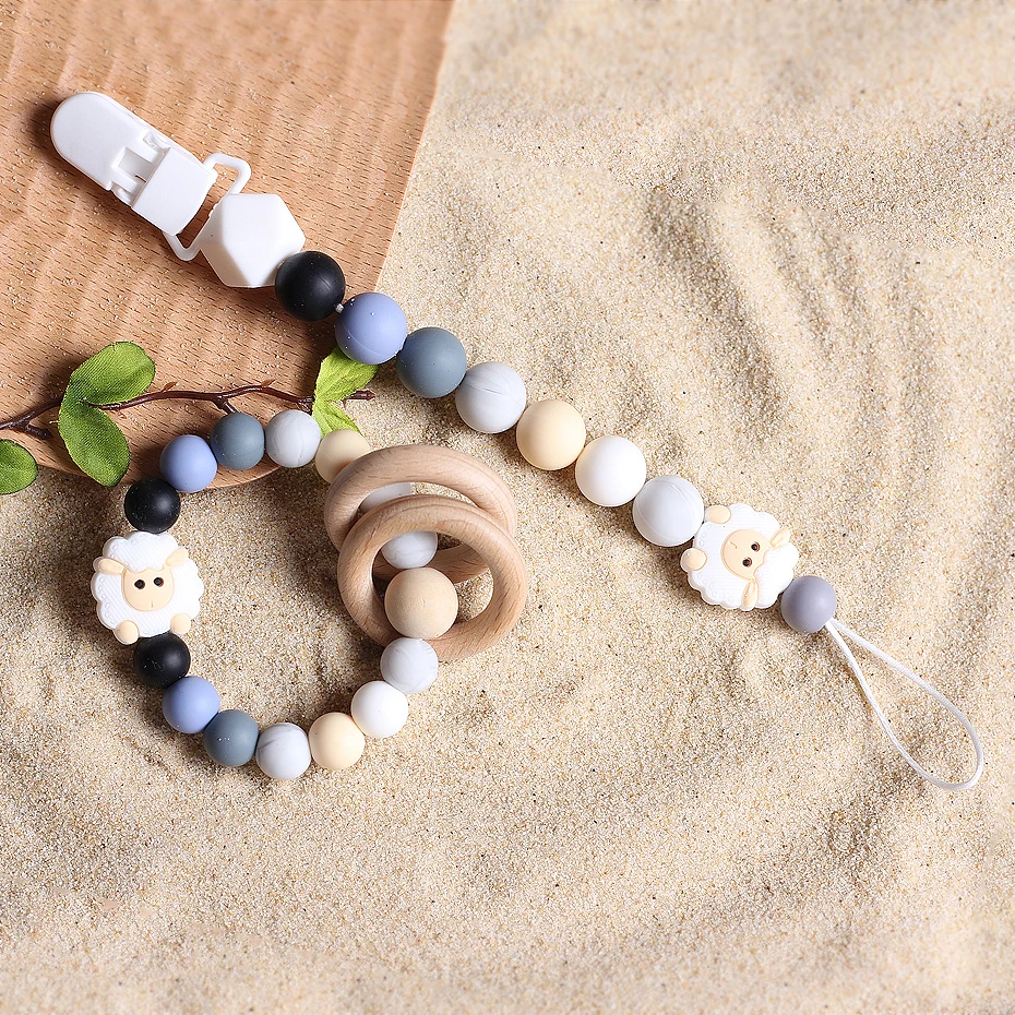 Baby pacifier clips Pacifier Chain Sheep Shape Hand Made Cute Colourful Beads Dummy Clip Baby Soother Holder For Baby Kid
Baby pacifier clips Pacifier Chain Sheep Shape Hand Made Cute Colourful Beads Dummy Clip Baby Soother Holder For Baby Kid