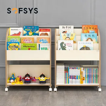Movable Bookshelves Children Bookshelves Picture Book Racks Floor Wheeled Bookshelves Storage Rack Baby Book and Newspaper Racks
Movable Bookshelves Children Bookshelves Picture Book Racks Floor Wheeled Bookshelves Storage Rack Baby Book and Newspaper Racks
