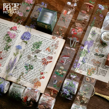 Vintage Flower Leaves Washi Tape Decorative Mushroom Adhesive Tape Masking Tape for Stickers Scrapbooking DIY Stationery Tape 
Vintage Flower Leaves Washi Tape Decorative Mushroom Adhesive Tape Masking Tape for Stickers Scrapbooking DIY Stationery Tape