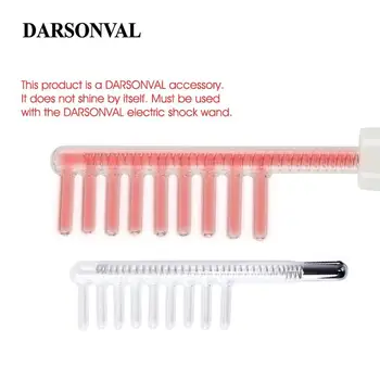 DARSONVAL 1Pcs High Frequency Facial Comb Glass Tube Hair Massager Electrode Nozzles Orange Light Face Skin Care Beauty Device
DARSONVAL 1Pcs High Frequency Facial Comb Glass Tube Hair Massager Electrode Nozzles Orange Light Face Skin Care Beauty Device