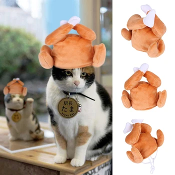 Cat Turkey Drumstick Hat Halloween Thanksgiving Turkey Drumstick Pet Headgear Costume for Small Dog Kitten HFing
Cat Turkey Drumstick Hat Halloween Thanksgiving Turkey Drumstick Pet Headgear Costume for Small Dog Kitten HFing