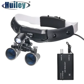 Headband with 3.5X Binocular Loupes High Intensity LED Light Head-mounted Magnifying Glass for Surgical Operation Medical
Headband with 3.5X Binocular Loupes High Intensity LED Light Head-mounted Magnifying Glass for Surgical Operation Medical