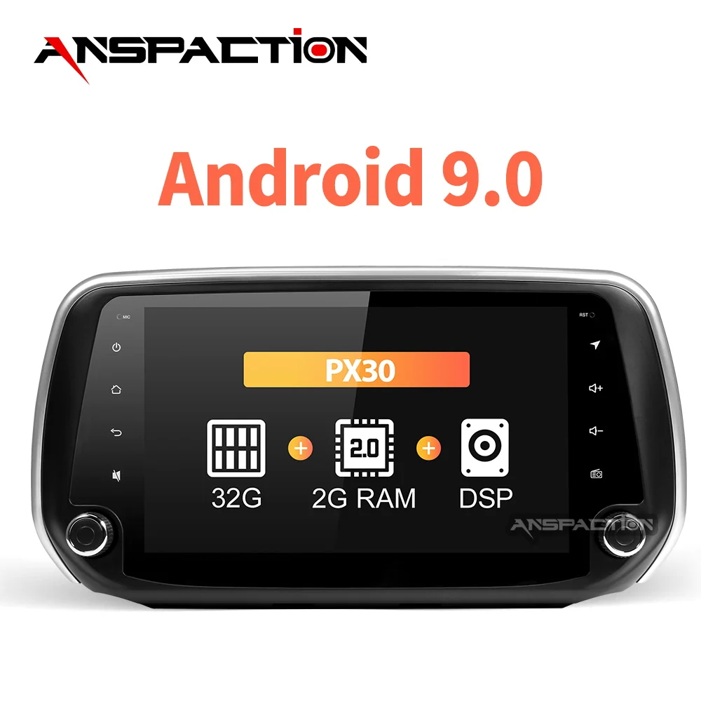 Anspaction PX30 32G android 9 0 автомобильный Радио dvd для hyundai Santa Fe gps навигатор raido видео плеер